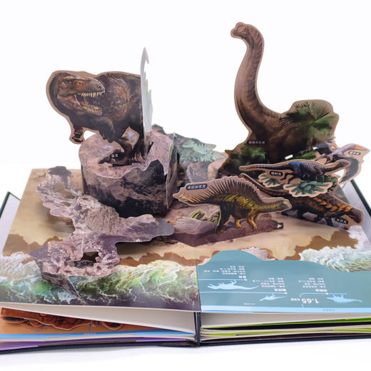 正版 PNSO重建恐龙世界立体书 3-6-12岁儿童 恐龙世界立体书籍 恐龙世界科普知识大全书籍恐龙世界立体画册恐龙世界大全立体书籍 商品图3