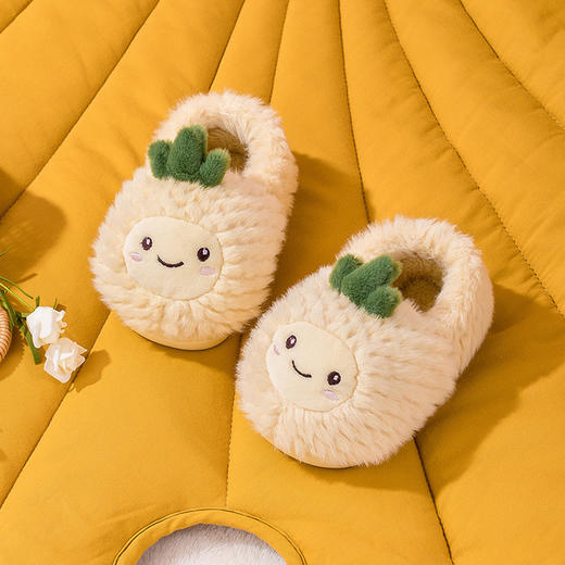 【防滑耐磨 好面料不掉毛】小鹿米利新款儿童棉拖鞋冬季室内家居防滑可爱卡通宝宝超软棉鞋 商品图6