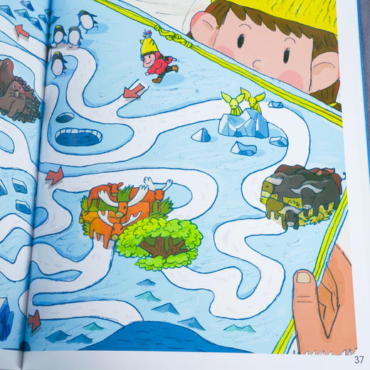 空间思维培养游戏书 北极探险 学龄前儿童少儿空间思维训练书籍 幼儿思维锻炼 白雪皑皑的北极风光及有趣的北极探险活动 亲子阅读 商品图5