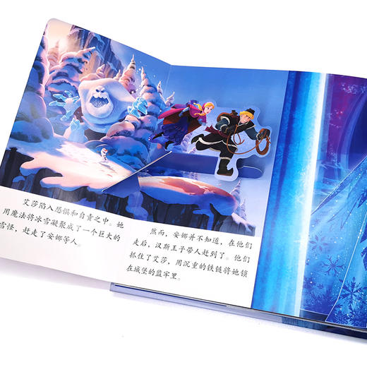 迪士尼大奖动画电影立体书 美女与野兽 仙履奇缘 花木兰  小美人鱼 冰雪奇缘 冰雪奇缘2 套装6册 迪士尼正版授权 3-6岁儿童立体书 商品图3