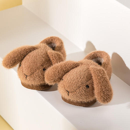 【柔软又Q弹 贴合宝宝脚型】儿童棉拖鞋冬季新款宝宝棉鞋包跟可爱卡通兔女童家居防滑棉鞋拖鞋 商品图8