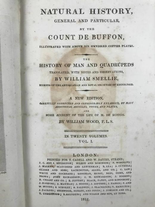 1812年 布封自然史（全20卷） 数百幅原品版画插图 全真皮精装大32开 商品图4