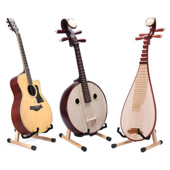 曼尔乐器 实木吉他架 琵琶中阮琴架 立式架 吉他通用支架 乐器配件 商品图1
