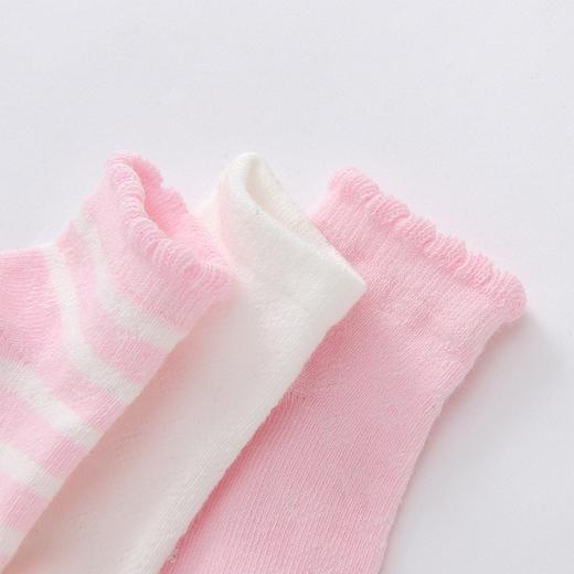 英氏袜子婴儿透气薄款袜新生婴儿儿春秋幼儿袜 3双装 商品图1