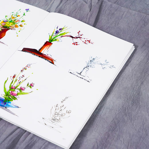 花艺设计手绘表现完1全教程 花店必修课 花艺设计师手绘入门教程 零基础学习花艺设计手绘 小型花艺手绘技法 空间花艺手绘技法 商品图5