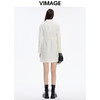 VIMAGE纬漫纪冬季新款女士风衣修身显瘦休闲系腰带风衣外套女外套V1603240 商品缩略图5