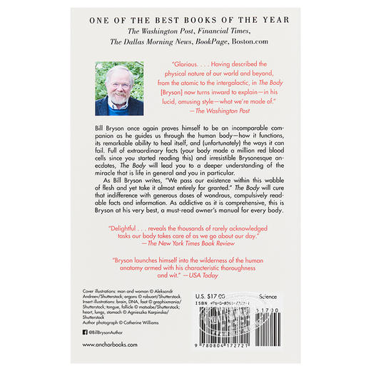 【中商原版】人体简史 你的身体30亿岁了 英文原版 The Body A Guide for Occupants 比尔 布莱森 BILL BRYSON 万物简史作者 商品图1