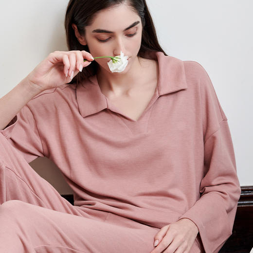 预售|Downland V领家居睡衣套装 [福利品] 商品图4