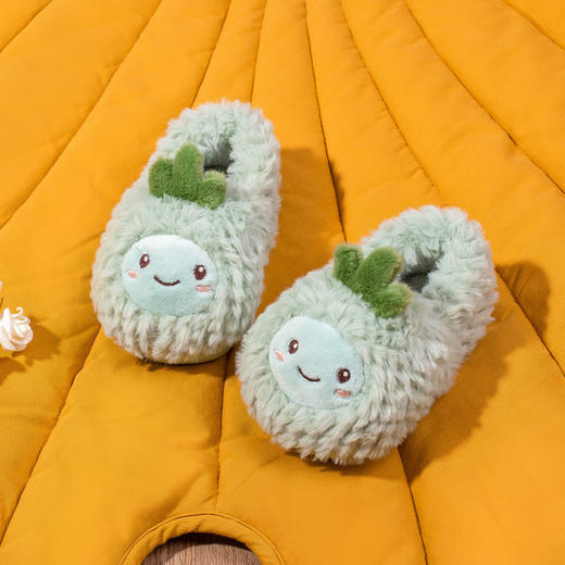 【防滑耐磨 好面料不掉毛】小鹿米利新款儿童棉拖鞋冬季室内家居防滑可爱卡通宝宝超软棉鞋 商品图7