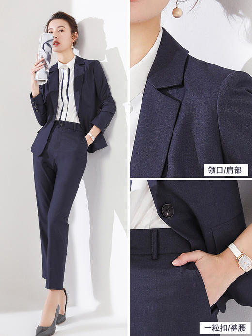 高端西装外套女气质正装短款职业装西服套装春秋上衣小个子工作服 商品图2