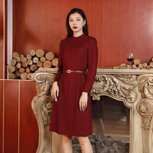宗洋女士长袖显瘦气质款连衣裙BDK1ST7706Y-61 商品图2