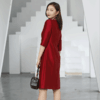 宗洋女士显瘦长袖圆领连衣裙BQK1ST7604Z-61 商品缩略图2