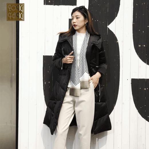 宗洋中长款连帽式羽绒服BDK8CY7782-04 商品图0