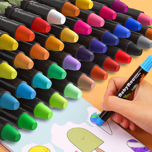 美乐joanmiro24色36色儿童蜡笔无毒可水洗涂色水彩儿童涂鸦笔幼儿园