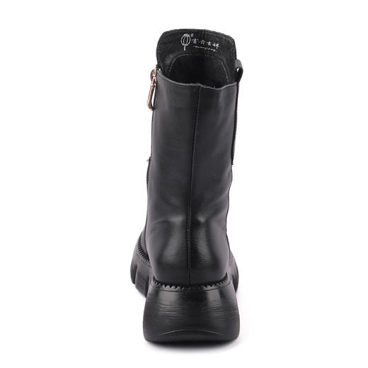 富贵吉祥2021圆头超轻厚底时尚女鞋加绒F218008 商品图5