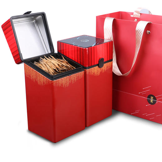 【礼品茶】2026春茶云南大树滇红茶叶 大金针高档礼盒双罐105克*2罐 商品图1