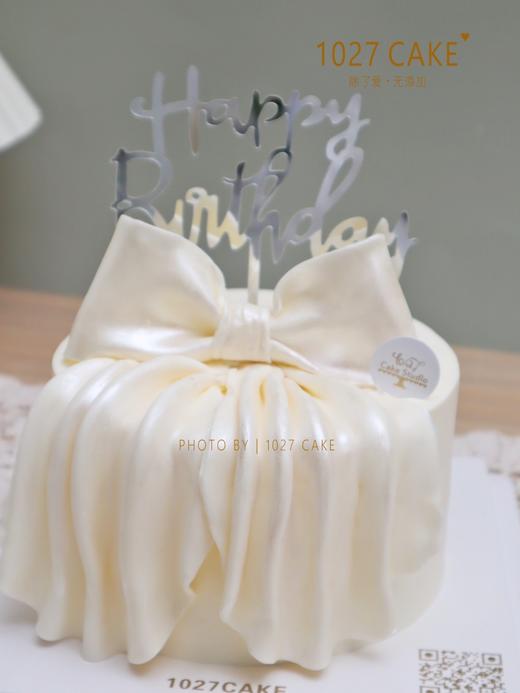 1027CAKE | 翻糖 蝴蝶结 珠光绸缎 商品图3