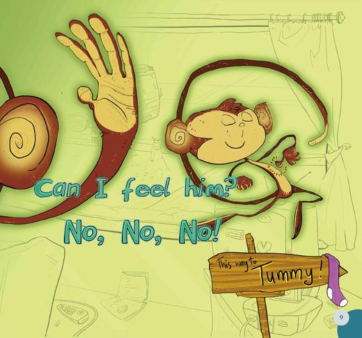 墨菲绘本 第一辑 我的肚子里面住着一只猴子 3-8岁儿童启蒙习惯培养绘本 亲子早教睡前故事 丰富学科知识 童趣故事双语故事绘本 商品图3