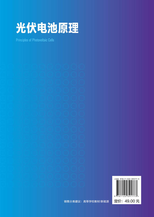 光伏电池原理 周继承 太阳能电池 光伏光伏电池 晶硅光伏电池 半导体硅的电子态 载流子浓度与导电性 光伏电池特性与效率应用书籍 商品图1