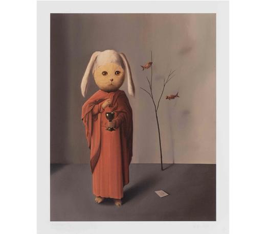 小树与鱼-版画-张凯 商品图0