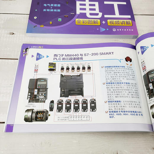 抖音电工达人工业帮杨老师新作 从零学习电工 电工基础知识电工上岗入门书 电工彩图学习书籍 电工电路PLC变频器电工入门参考书 商品图4