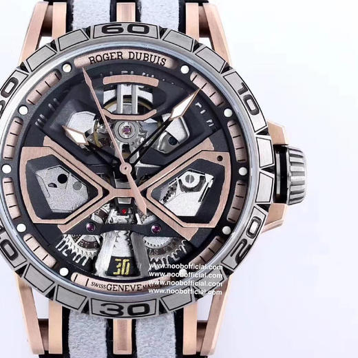 罗杰杜彼 ROGER DUBUIS （豪爵）Excalibur 王者系列 Sapphire crystal Carbon 钛合金 黑色DLC 涂层钛合金 镌刻日内瓦印记 商品图0