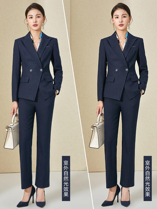 春秋西装外套女职业装英伦风高级感西服套装韩版上衣售楼部工作服 商品图2