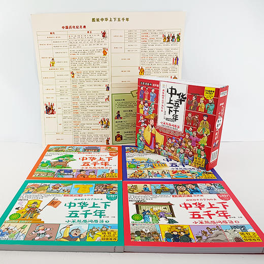 疯狂的十万个为什么《中华上下五千年》4册有声朗读版 注音漫画书连环画 商品图3