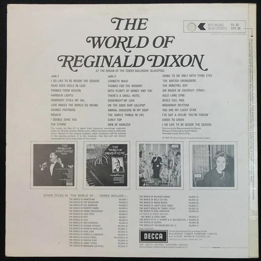 LP黑胶唱片 雷金纳德·迪克森《雷金纳德·迪克森的世界》 商品图1