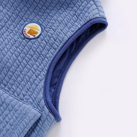 英氏-童衣类（冬）E1英针帽马夹淡牛仔蓝100CM 商品图2