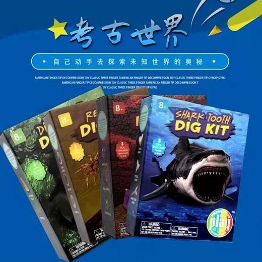 考古玩具挖掘套装！亲手挖恐龙化石、宝石、昆虫标本、鲨鱼牙齿、流星陨石！足不出户，体验真实考古！ 商品图5