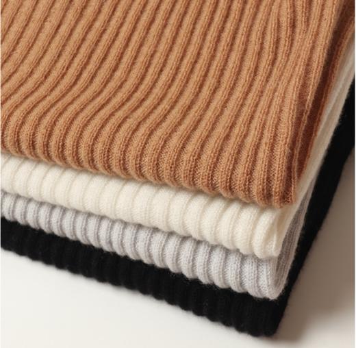 必备打底 | 48支精纺山羊绒V领针织罗纹打底背心 商品图7