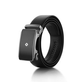 新秀丽男士简约牛皮商务休闲自动扣皮带NQ0*006