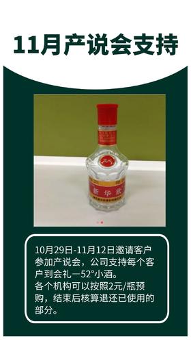 11月产说会支持-52°放心小酒一件（24瓶）
