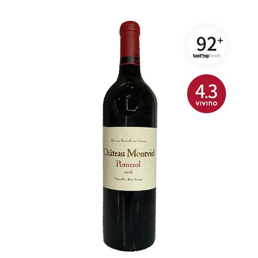 【原瓶进口】蒙特维尔酒庄红葡萄酒2016年 波尔多波美侯产区14.5%vol 750ml 法国原瓶进口 商品图4
