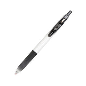 斑马中性笔JJZ15W-BK子弹头按压签字笔大容量学生办公走珠笔