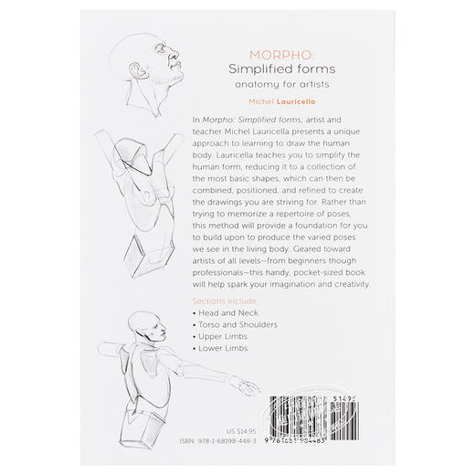 【中商原版】Morpho: Simplified Forms: Anatomy for Artists 英文原版 简单的样式：艺术家的解剖学 人体素描 绘画 商品图1