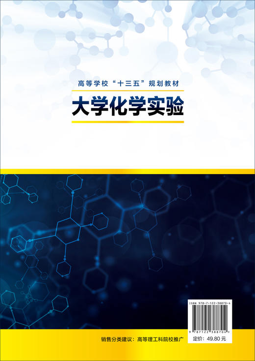 正版 大学化学实验 朱琴玉 高校医学农学生物学药学轻工纺织物理材料专业化学基础课实验教材 化学实验安全基本原理方法应用书籍 商品图1