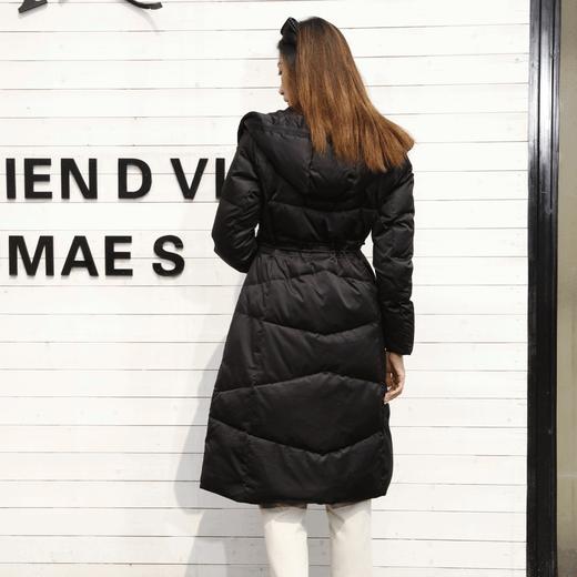 宗洋中长款连帽式羽绒服BDK8CY7782-04 商品图3
