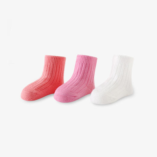 英氏-鞋袜类（冬）E1厚袜(3双装）英氏白11CM 商品图1