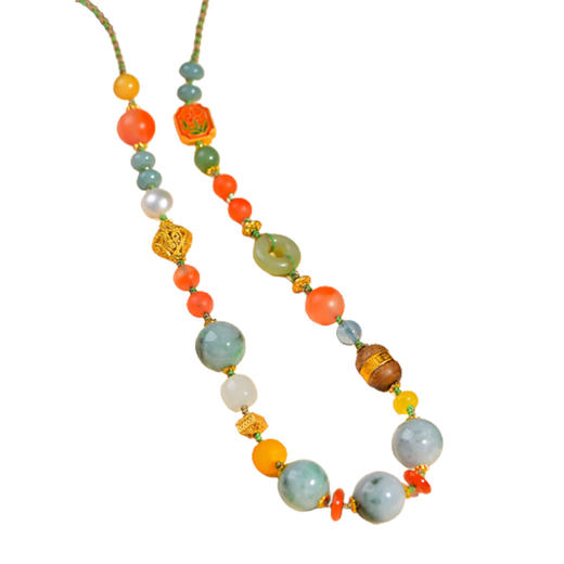 原创设计时尚款多宝跳色糖果色项链车挂 商品图4