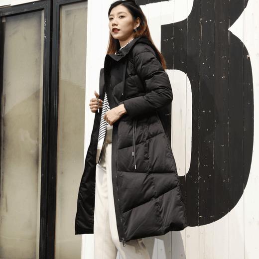 宗洋中长款连帽式羽绒服BDK8CY7782-04 商品图1