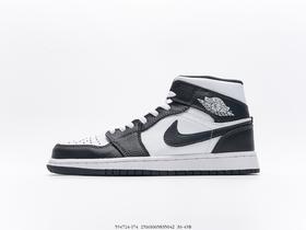 耐克乔丹Air Jordan 1 Mid AJ1乔丹一代中帮经典复古文化休闲运动篮球鞋板鞋554724-174男女鞋