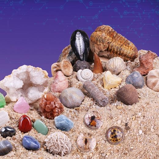 考古玩具挖掘套装！亲手挖恐龙化石、宝石、昆虫标本、鲨鱼牙齿、流星陨石！足不出户，体验真实考古！ 商品图1