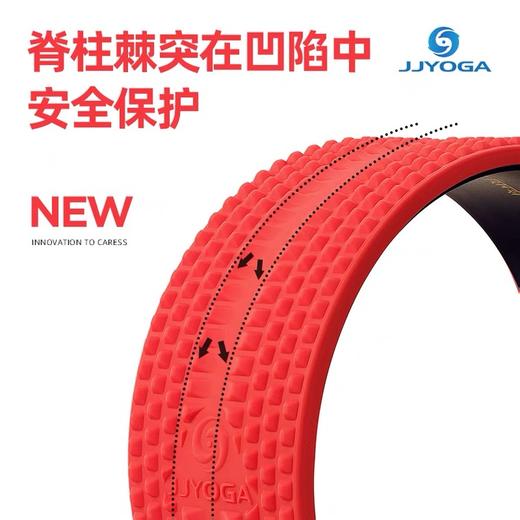 【经典款】第五代  JJYOGA天然硅胶瑜伽轮可拆卸无缝隙无胶水瑜伽圈开背开肩按摩。 商品图1