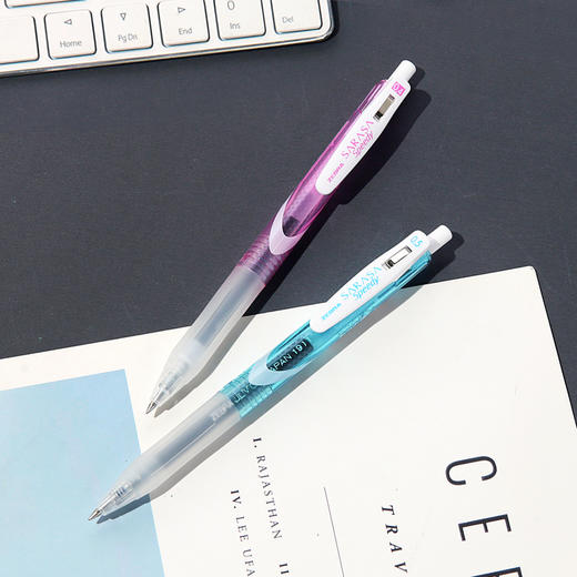 斑马中性笔JJZ33-C真速干简约0.5签字笔软握胶黑色学生考试按动水笔 商品图3