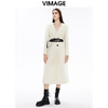 VIMAGE纬漫纪冬季新款时尚简约气质毛呢外套大衣V1614230 商品缩略图5