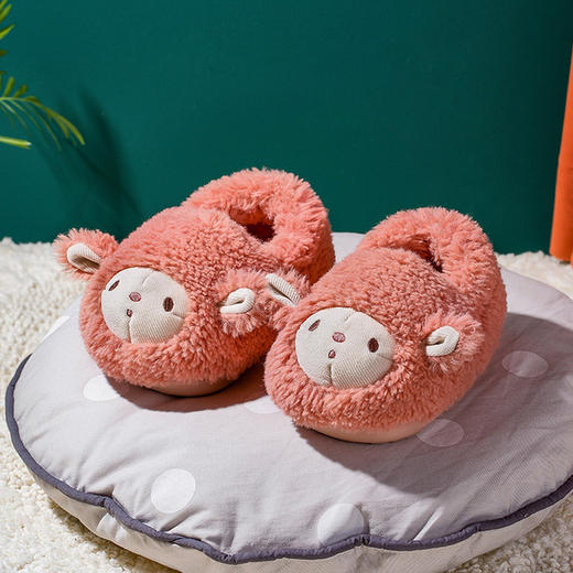 【防滑防撞 让宝宝放心行走】小鹿米利 儿童棉拖鞋男女童秋冬室内1-3岁宝宝儿童棉鞋毛毛鞋可爱 商品图6