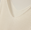 必备打底 | 48支精纺山羊绒V领针织罗纹打底背心 商品缩略图3