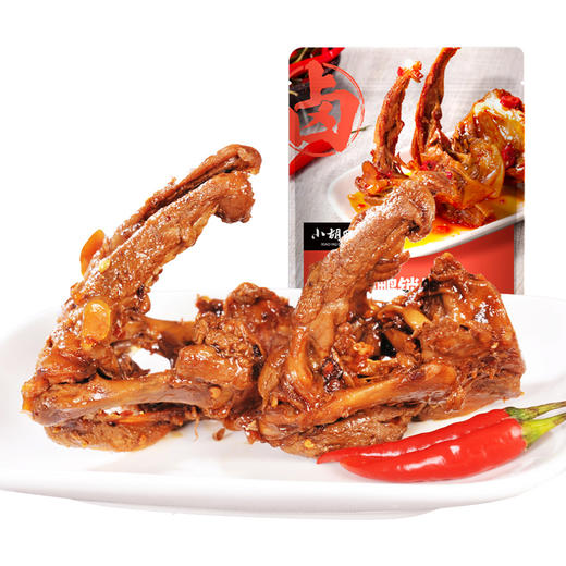 小胡鸭香辣鸭脖 鸭架  鸭掌 371g零食休闲小吃组合装 商品图2